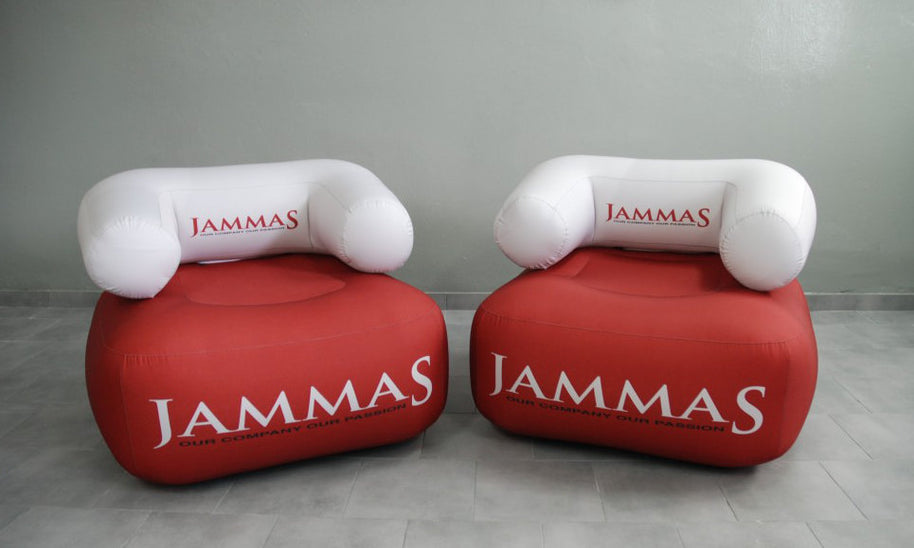 Sessel mit Branding