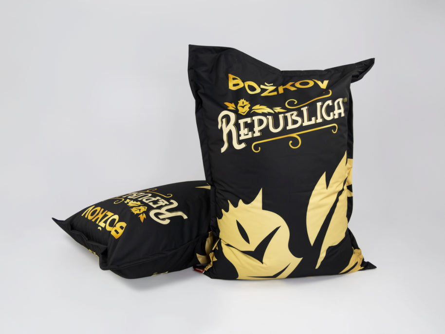 Rechteckiger Sitzsack Fatboy XL Logo bedruckt