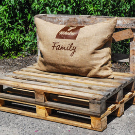 Logo bedruckter Sitzsack