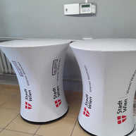 Aufblasbarer Stehtisch mit Logodruck für Wiener Wohnen und Stadt Wien