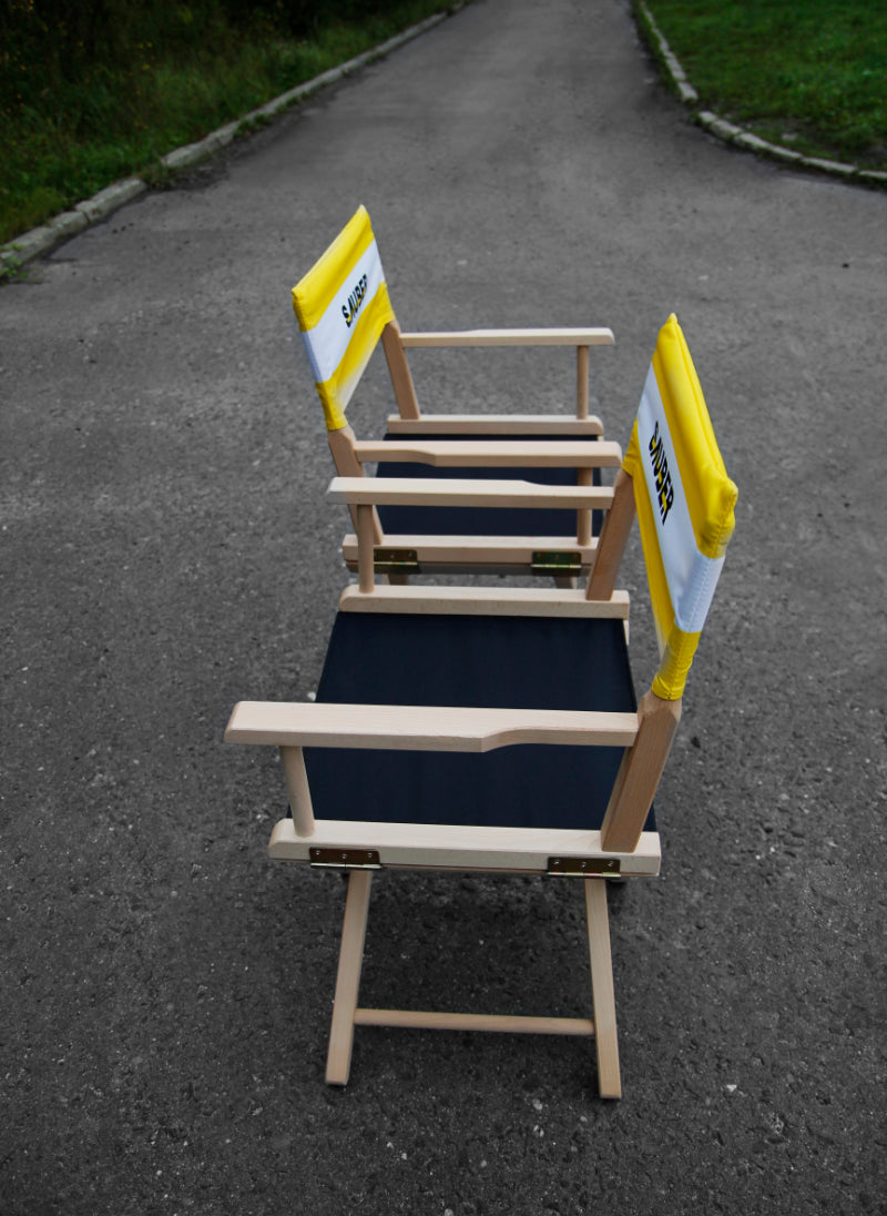 Holz Regiestuhl bedrucken