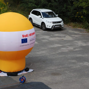 Standballon mit Werbedruck