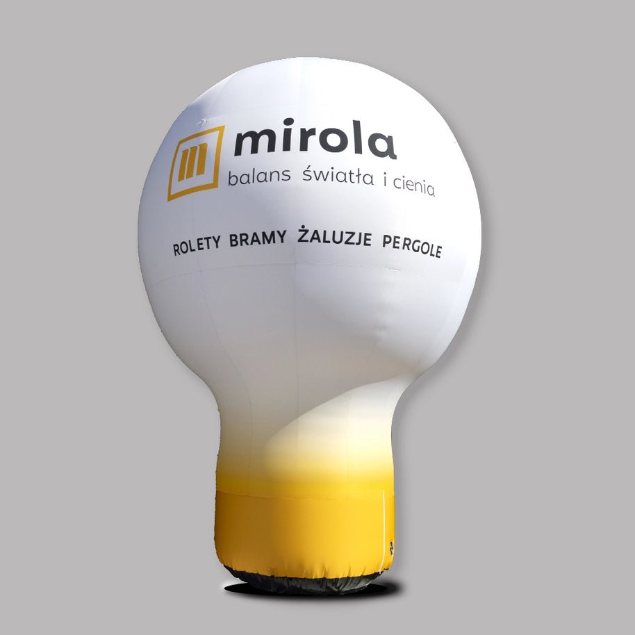 Aufblasbarer Standballon bedruckt