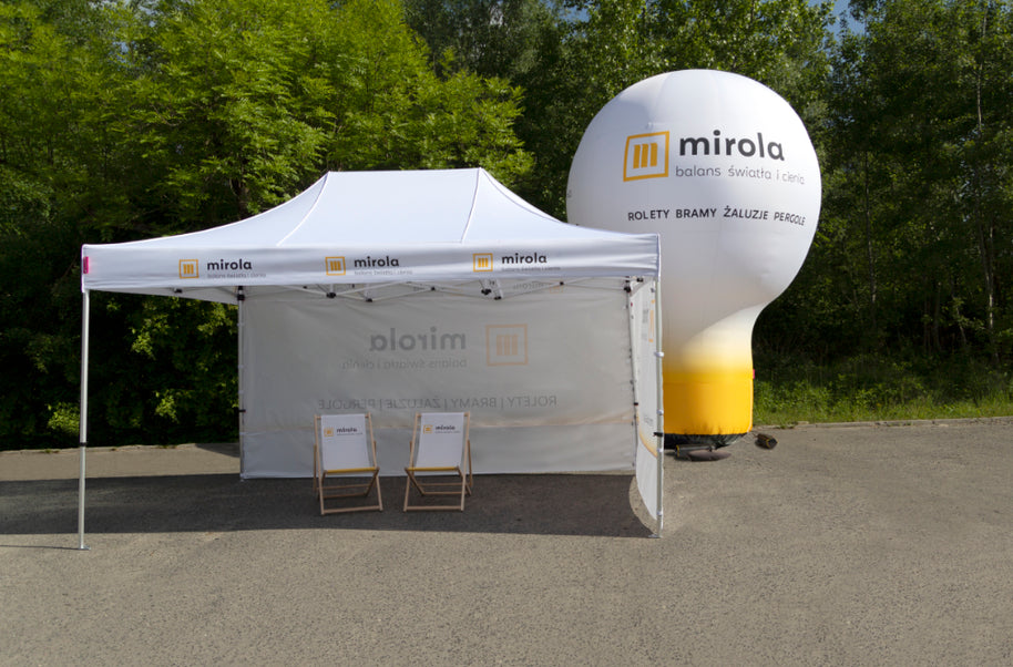 Set promozionale per tenda pieghevole con sedia a sdraio a palloncino pubblicitario
