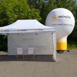 Set promozionale per tenda pieghevole con sedia a sdraio a palloncino pubblicitario