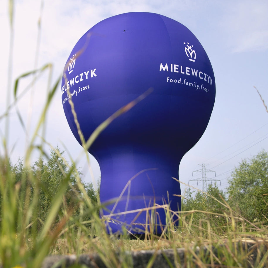 Werbeballon mit Bedruckung aufblasbar