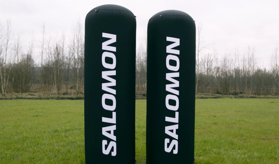 Aufblasbare Säule mit Dauergebläse Logo bedruckt