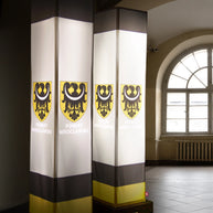 Leuchtsäule bedruckt