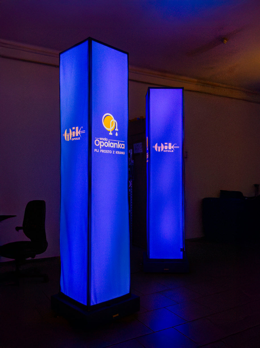 Totem LED mit Logodruck