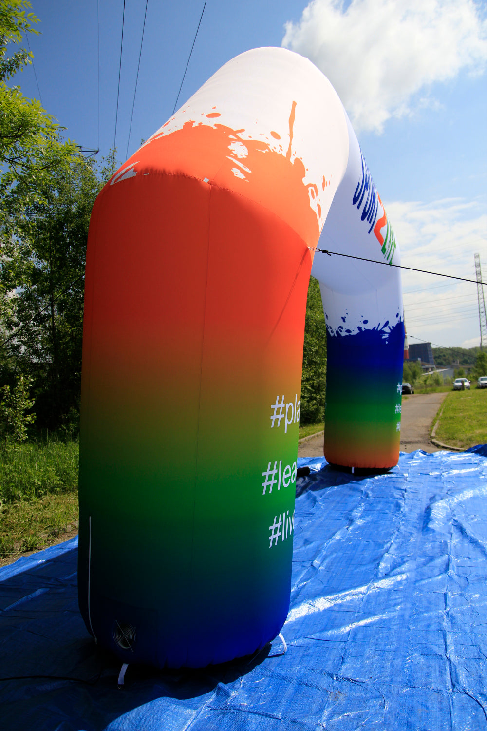 Zieltor mit individuellem Logo Druck
