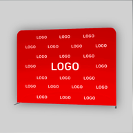 Pressewand 250cm gerade Texildruck