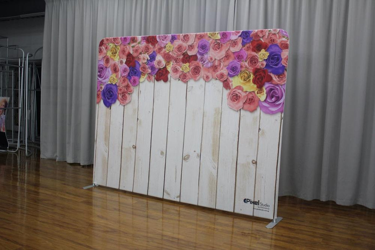 Displaywand 250cm mit Bedruckung
