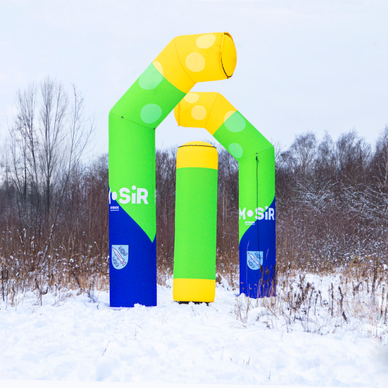 Werbesäule Torbogen und Halbbogen pneumatisch mit Logodruck