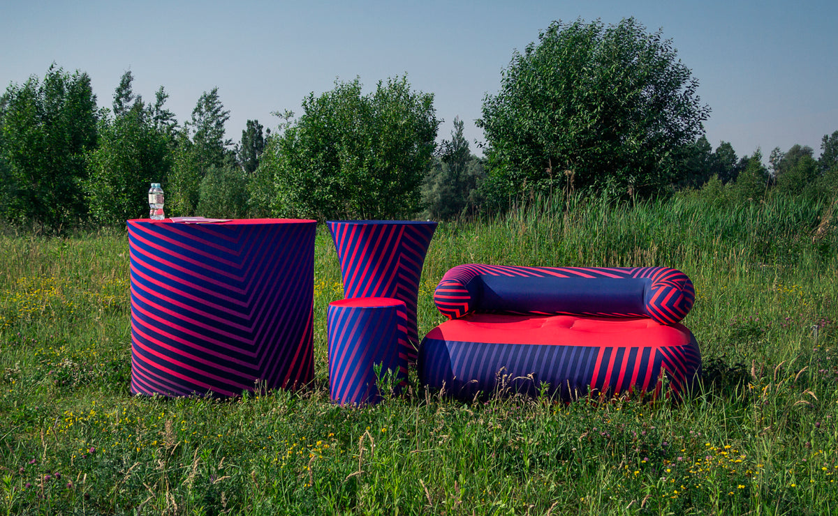 Aufblasbares Sessel und Sofa Logo bedruckt