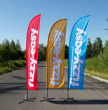 Werbefahnen 340cm bedruckt