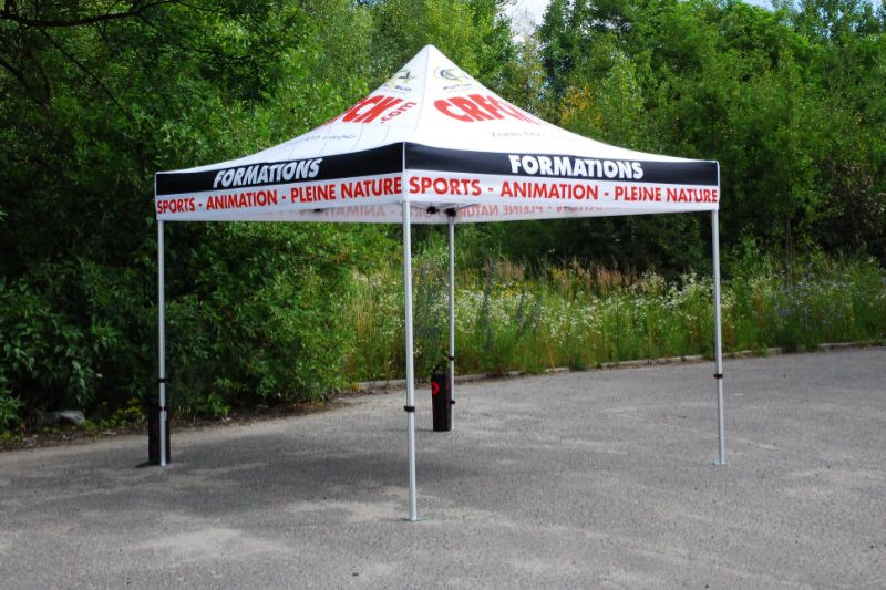 Gazebo 3x3 mt personalizzato con Tetto stampato