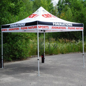 Gazebo 3x3 mt personalizzato con Tetto stampato