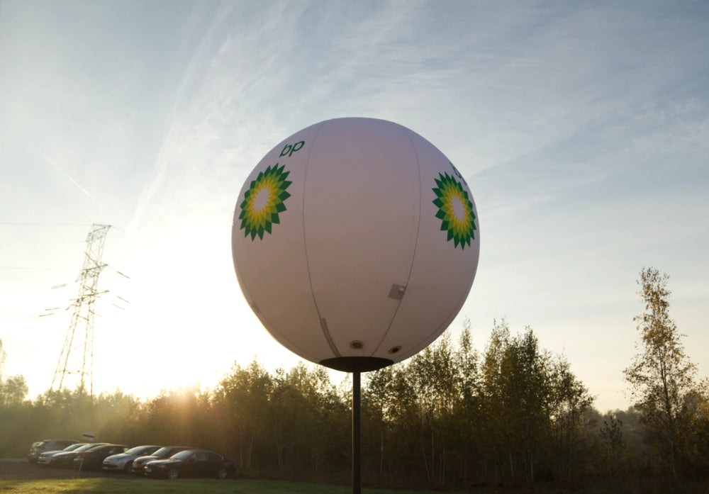 Ballon am Ständer 2m bedruckt
