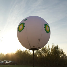 Ballon am Ständer 2m bedruckt