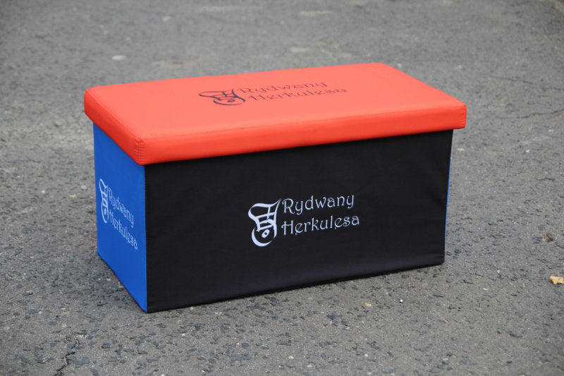 Sitzwürfel faltabar mit Logodruck