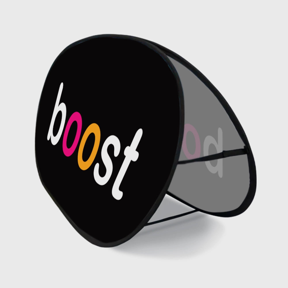 Pop-Up Werbebanner Sandwich Oval 100x200, 250x100, 180x115cm