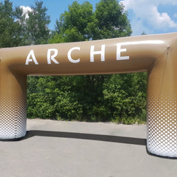 Arco di partenza gonfiabile con logo stampa