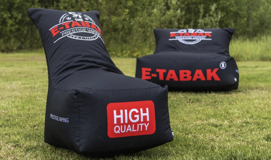 Sitzsack mit Lehne Double für 2 Personen individuell mit Logo bedruckt