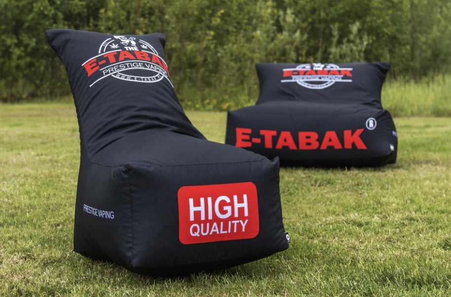 Sitzsack mit Lehne Double für 2 Personen individuell mit Logo bedruckt