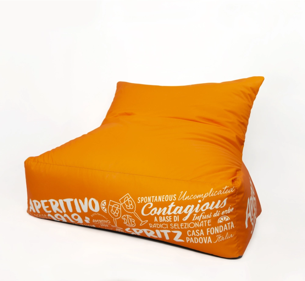 Sitzsack Sofa Double mit Logo bedruckt für 2 Personen