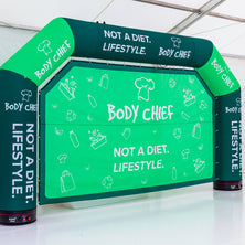 Aufblasbarer Torbogen Banner Werbung