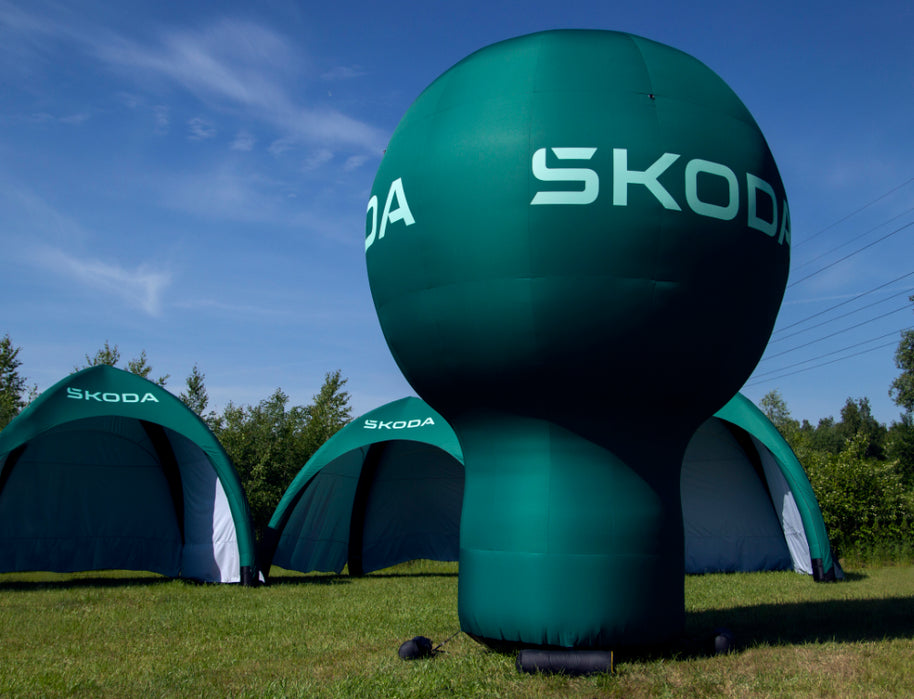 Standballon mit Werbedruck