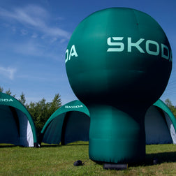 Standballon mit Werbedruck