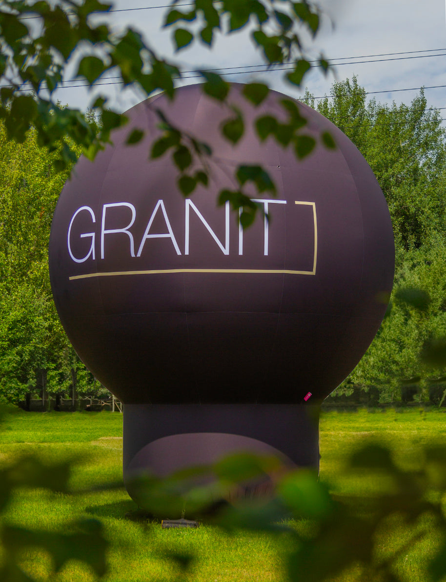 Standballon mit Werbedruck