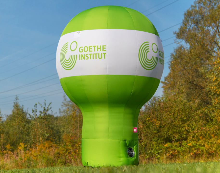 Standballon mit Werbedruck