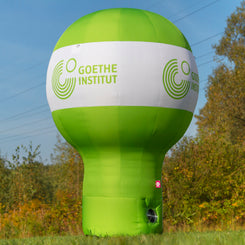 Standballon mit Werbedruck