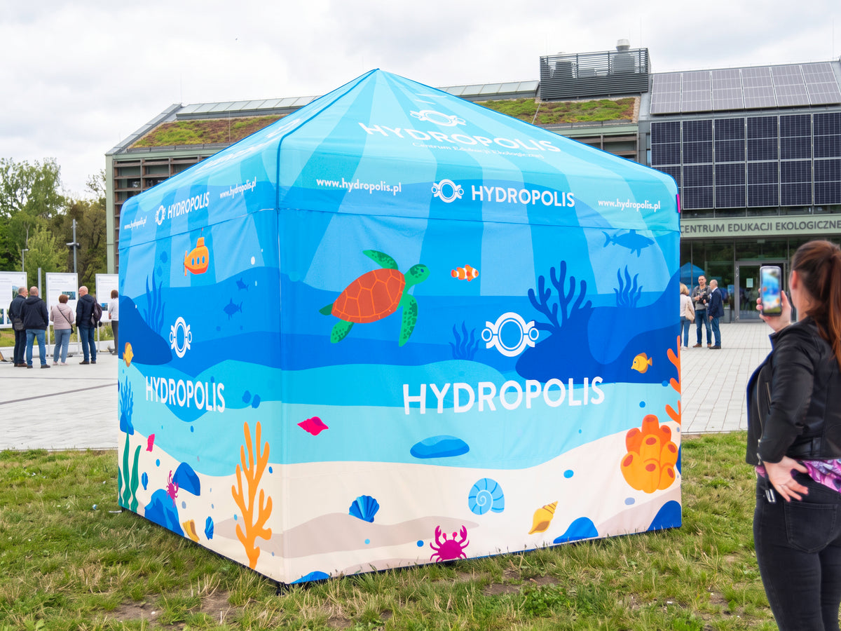 Aufblasbares Zelt Lufticus 3x3 mit Logodruck