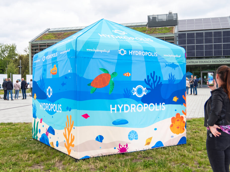 Aufblasbares Zelt Lufticus 3x3 mit Logodruck