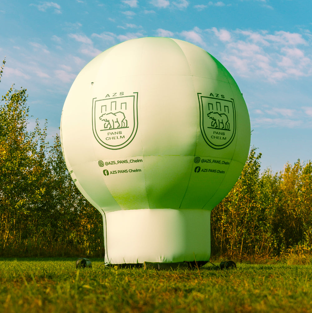 Standballon mit Werbedruck