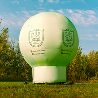 Standballon mit Werbedruck