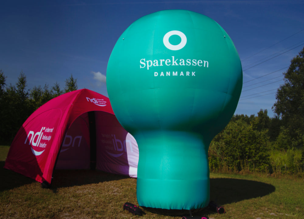 Standballon mit Werbedruck