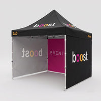 Faltzelt 3x3 Logo bedruckt