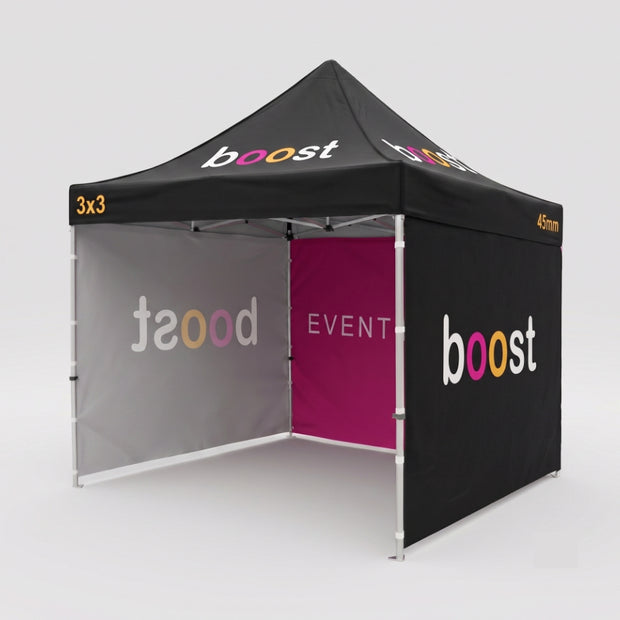 Faltzelt 3x3 Logo bedruckt