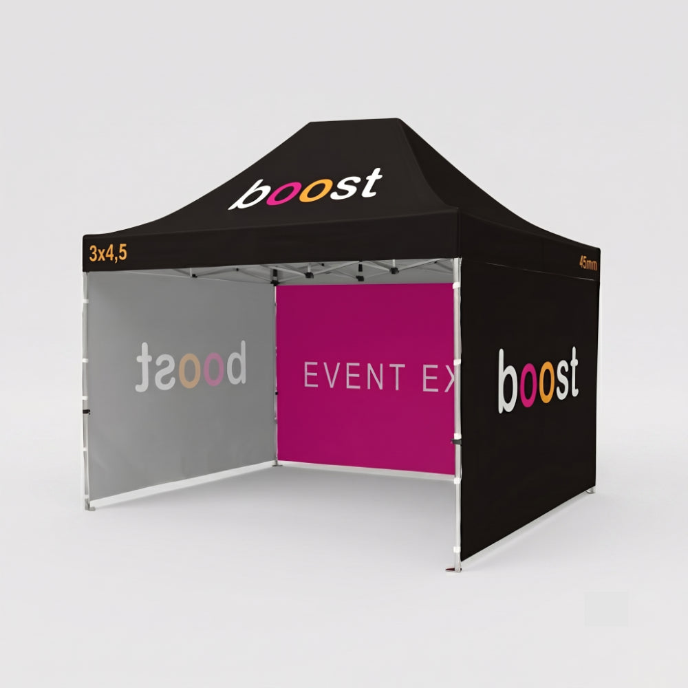 Faltzelt 3x4,5m Logo bedruckt
