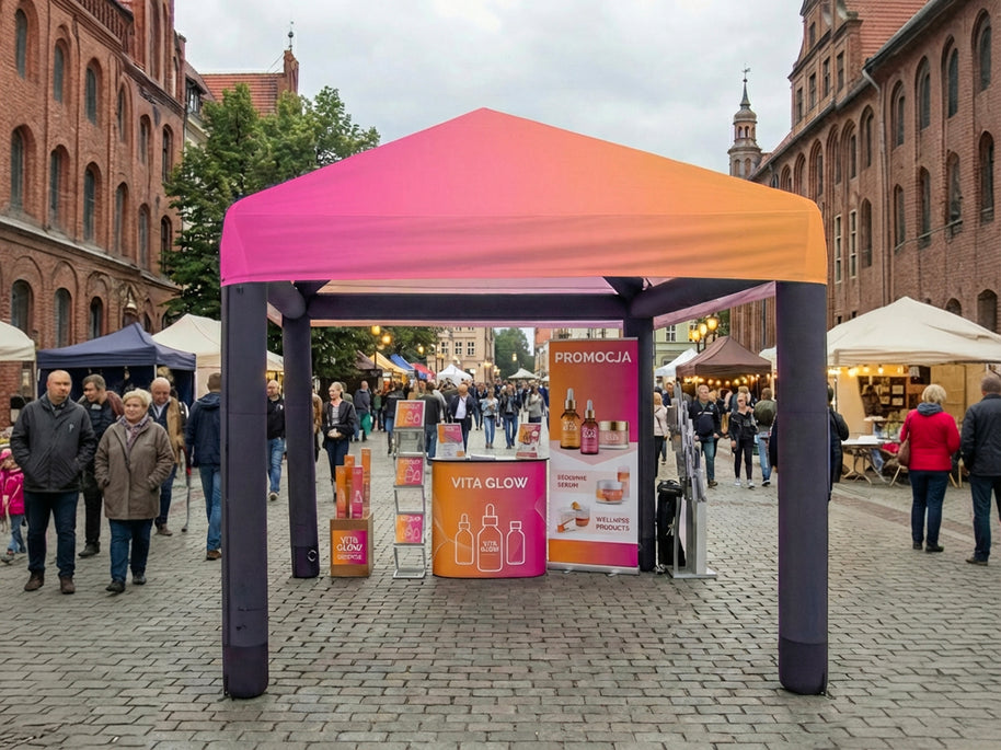 Aufblasbares Zelt Lufticus 3x3 mit Logodruck