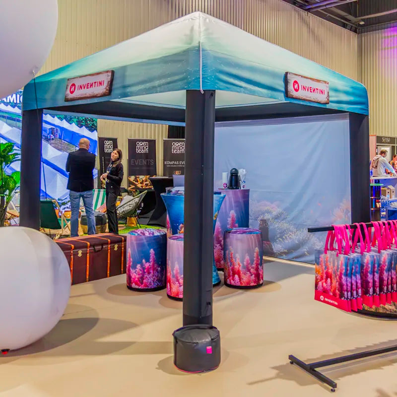 Aufblasbares Zelt Lufticus 3x3 mit Logodruck
