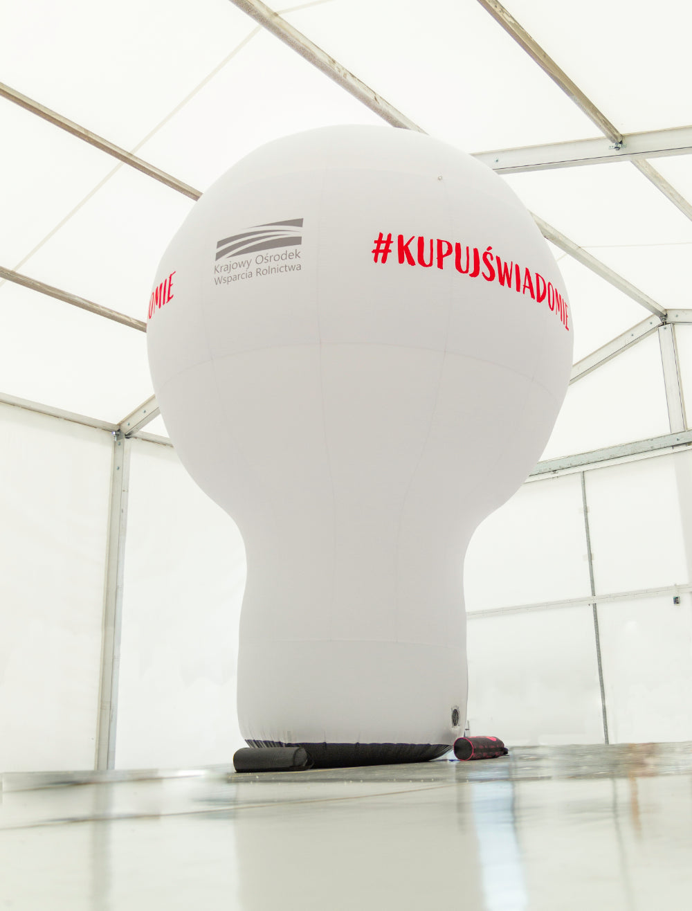 Standballon mit Werbedruck