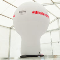 Standballon mit Werbedruck
