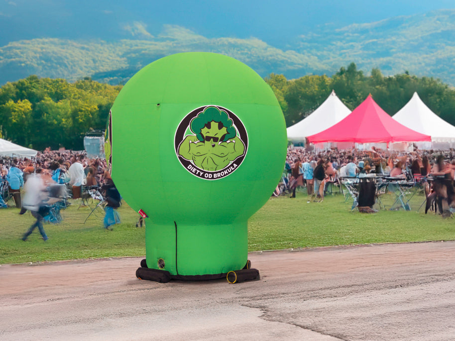 Standballon mit Werbedruck