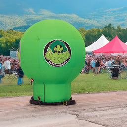 Standballon mit Werbedruck