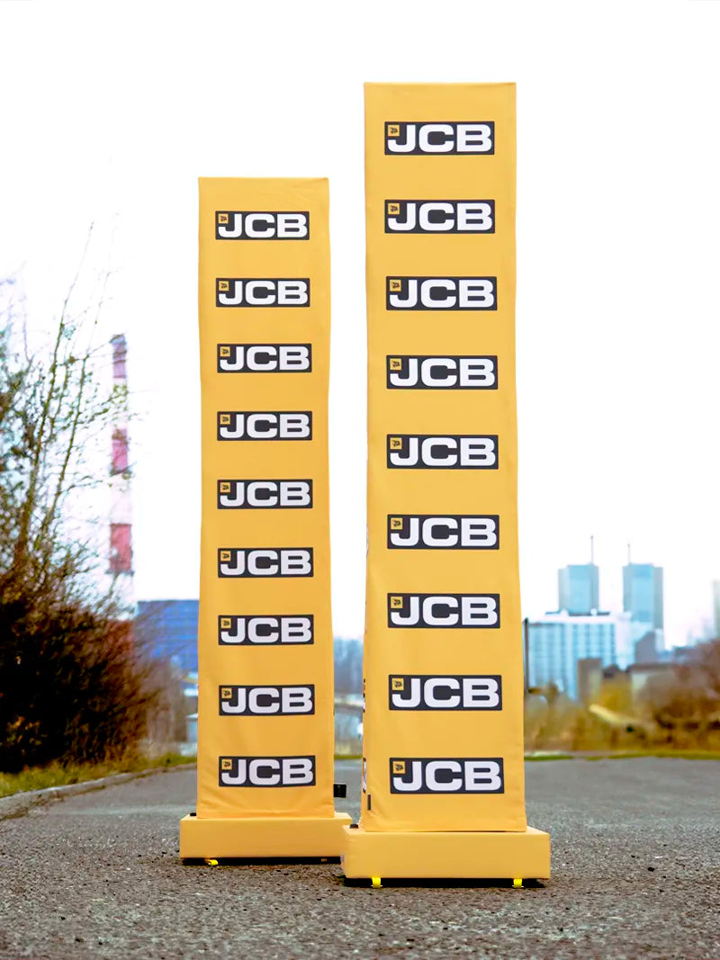 Leuchtsäule mit Logodruck